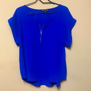 Royal blue blouse
